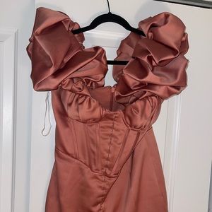Pink House of CB Corset dress/Great dress for brunch or birthday
